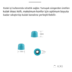 TIN HiFi Hafızalı Köpük Kulaklık Uçları - Görsel 3